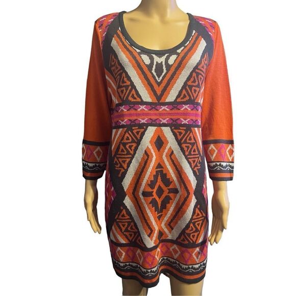 Liv Dresses & Skirts - Liv Aztec sweater dress sz XL